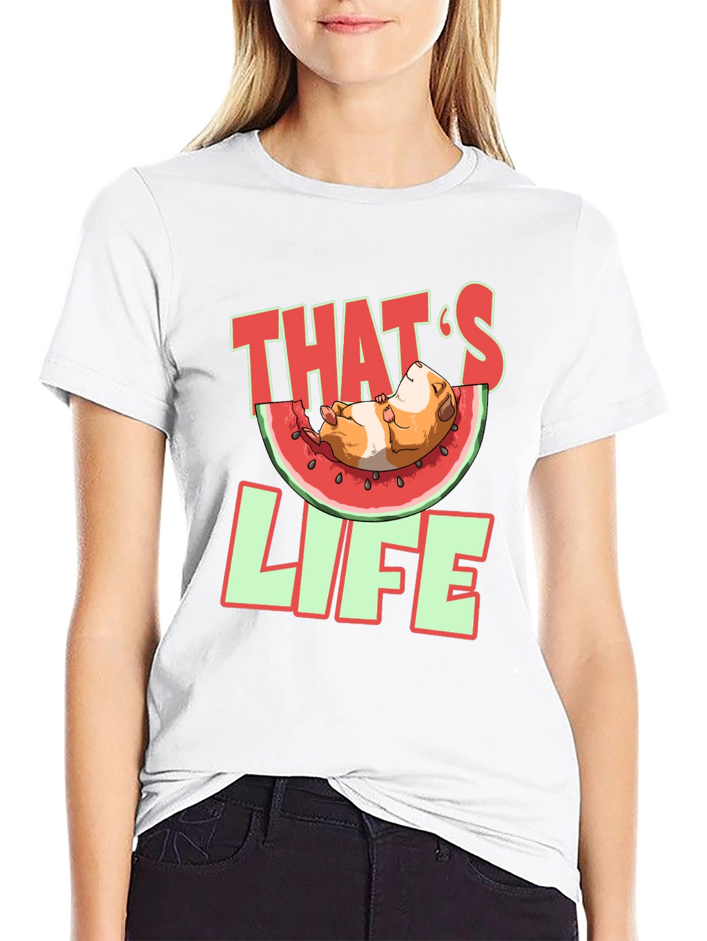 Thats Life Guinea Pig Watermelon T-Shirt