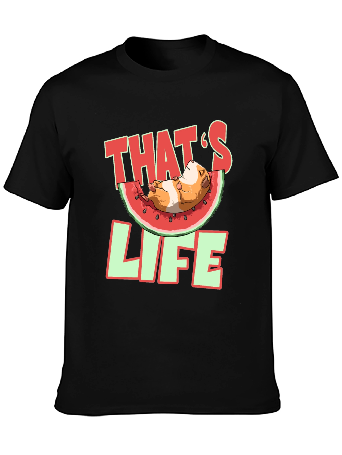 Thats Life Guinea Pig Watermelon T-Shirt