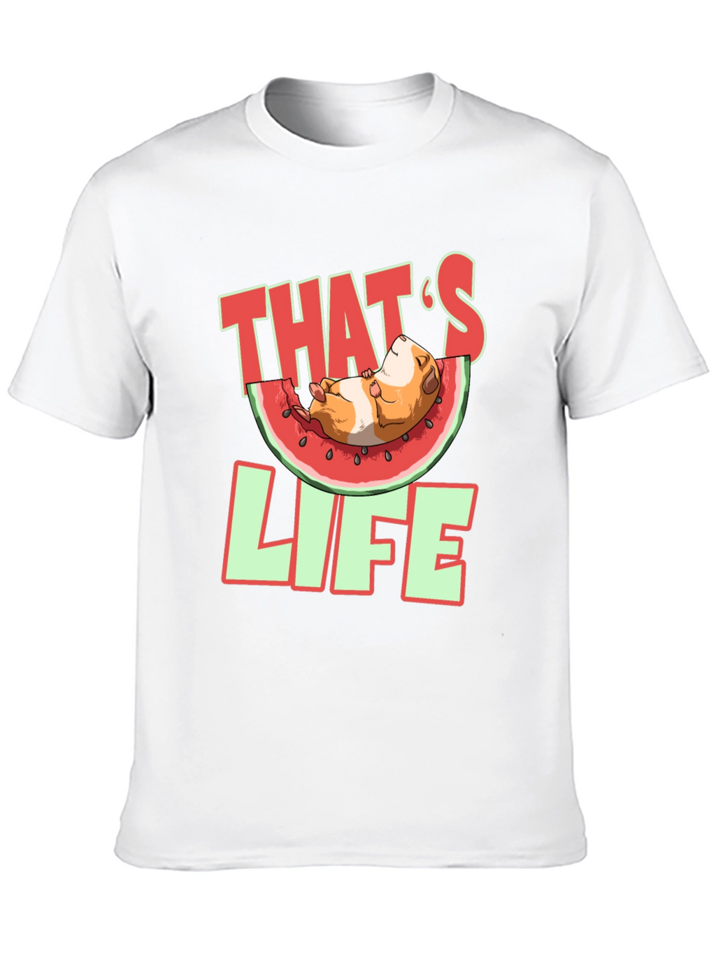 Thats Life Guinea Pig Watermelon T-Shirt