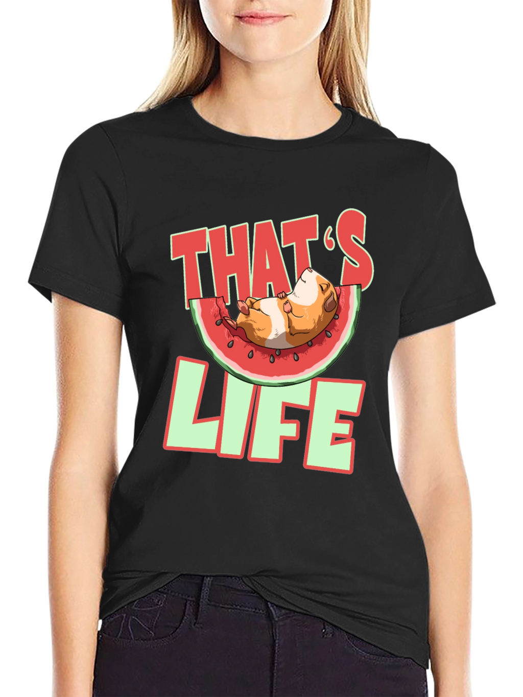 Thats Life Guinea Pig Watermelon T-Shirt