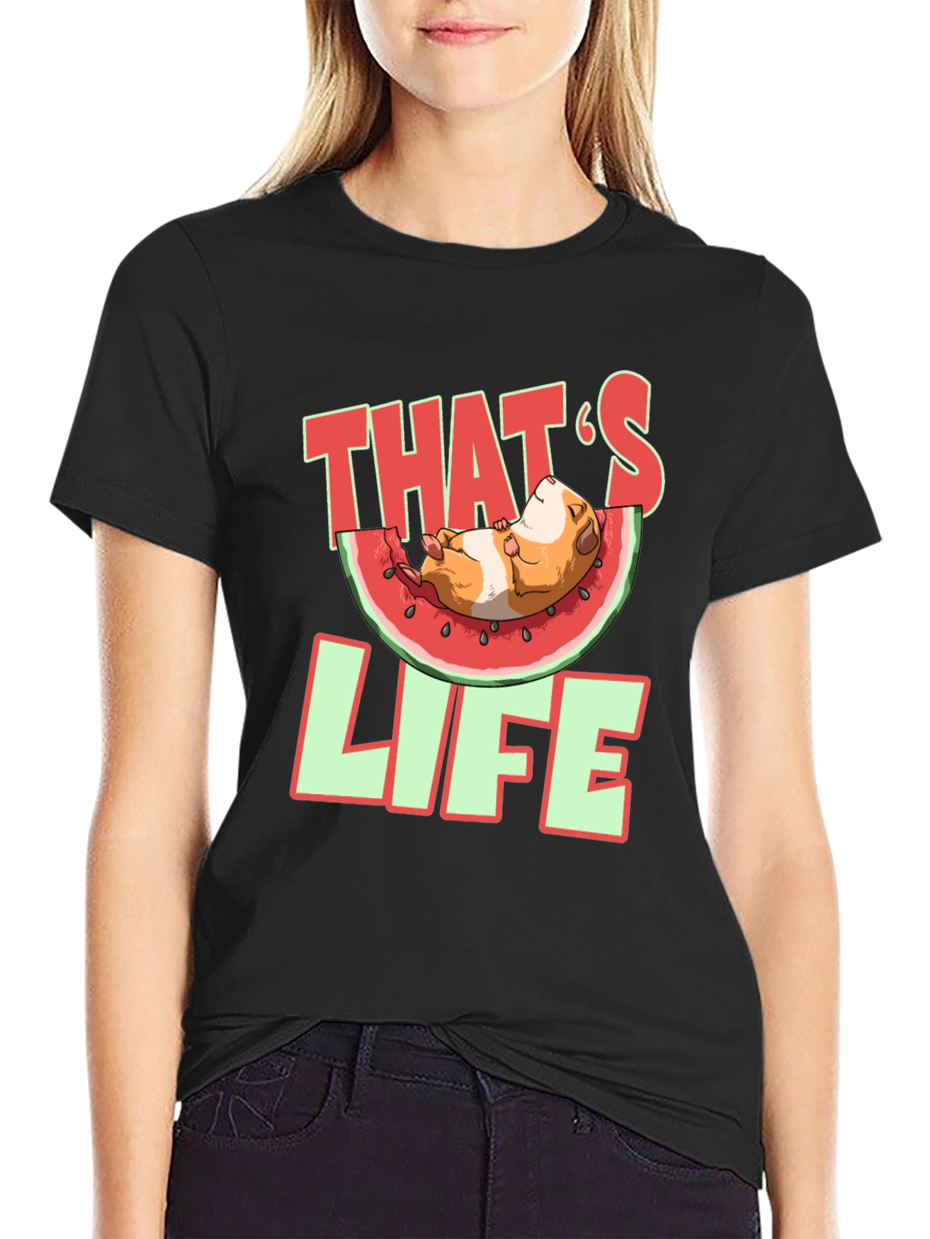 Thats Life Guinea Pig Watermelon T-Shirt
