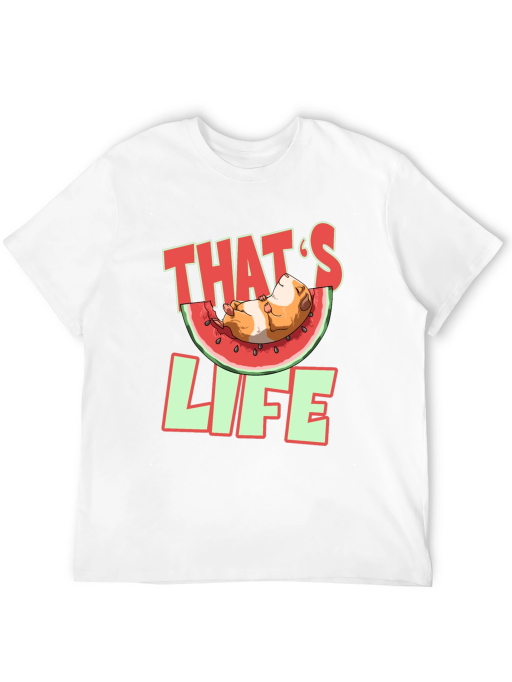 Thats Life Guinea Pig Watermelon T-Shirt