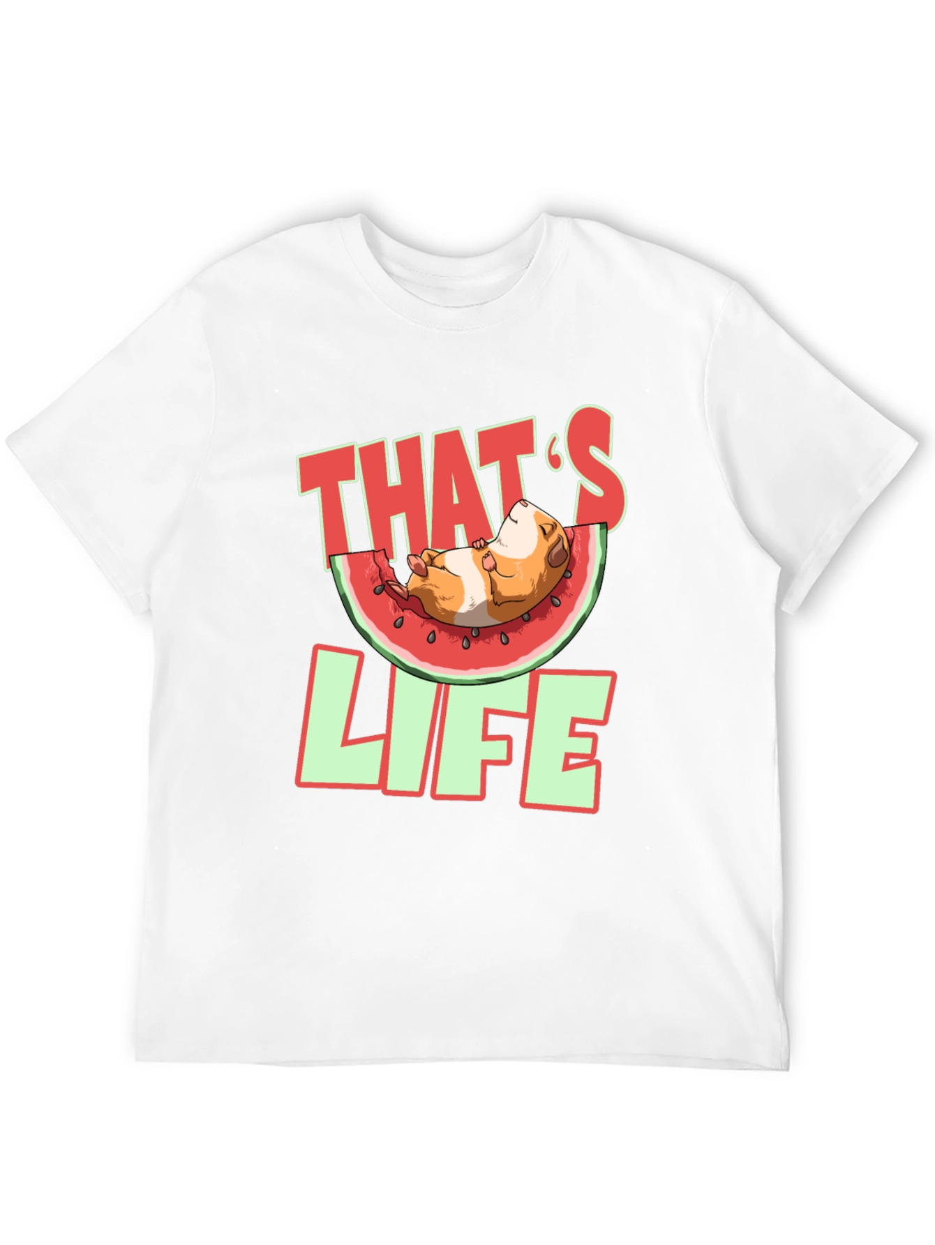 Thats Life Guinea Pig Watermelon T-Shirt