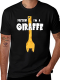 Pretend Im a Giraffe - Novelty Graphic T-Shirt