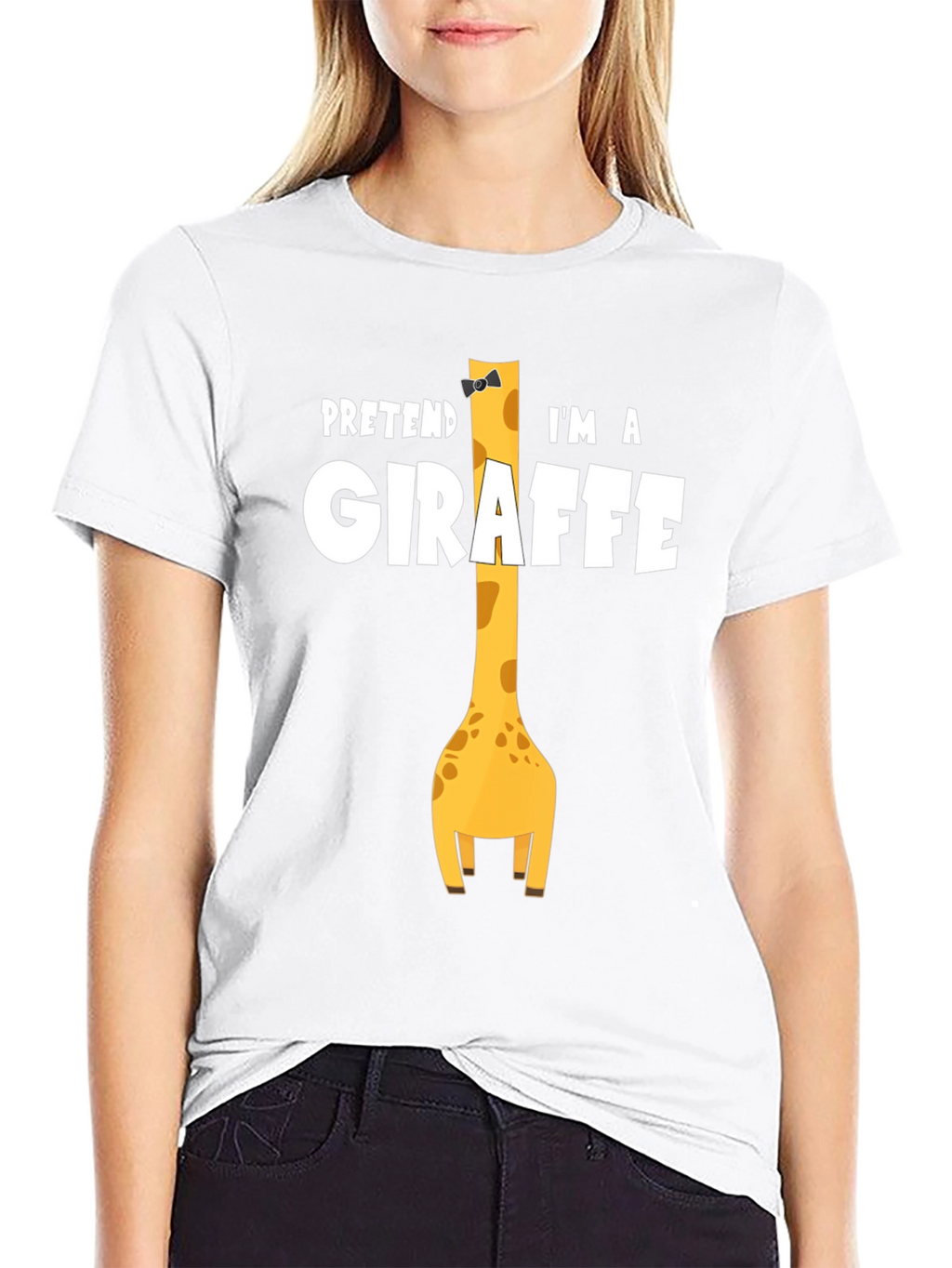 Pretend Im a Giraffe - Novelty Graphic T-Shirt