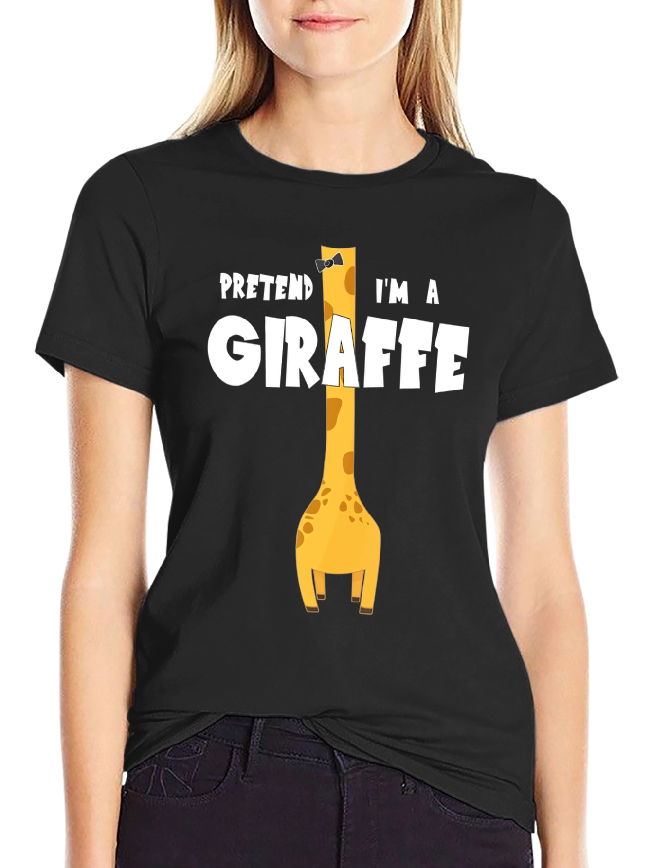Pretend Im a Giraffe - Novelty Graphic T-Shirt