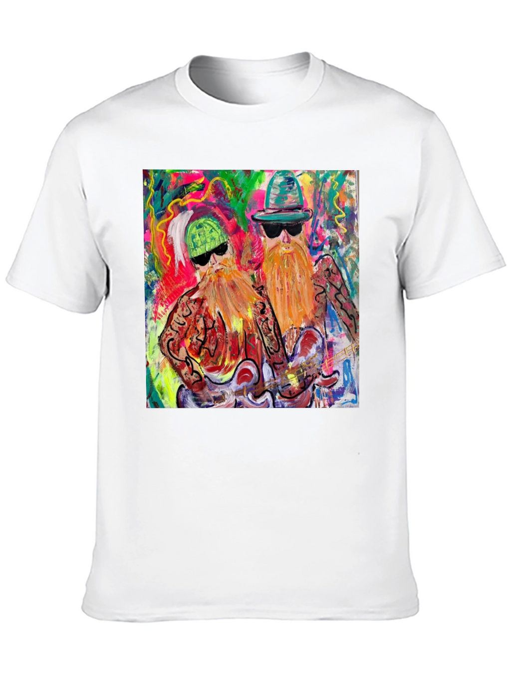 ZZ Top Art Graphic Black T-Shirt
