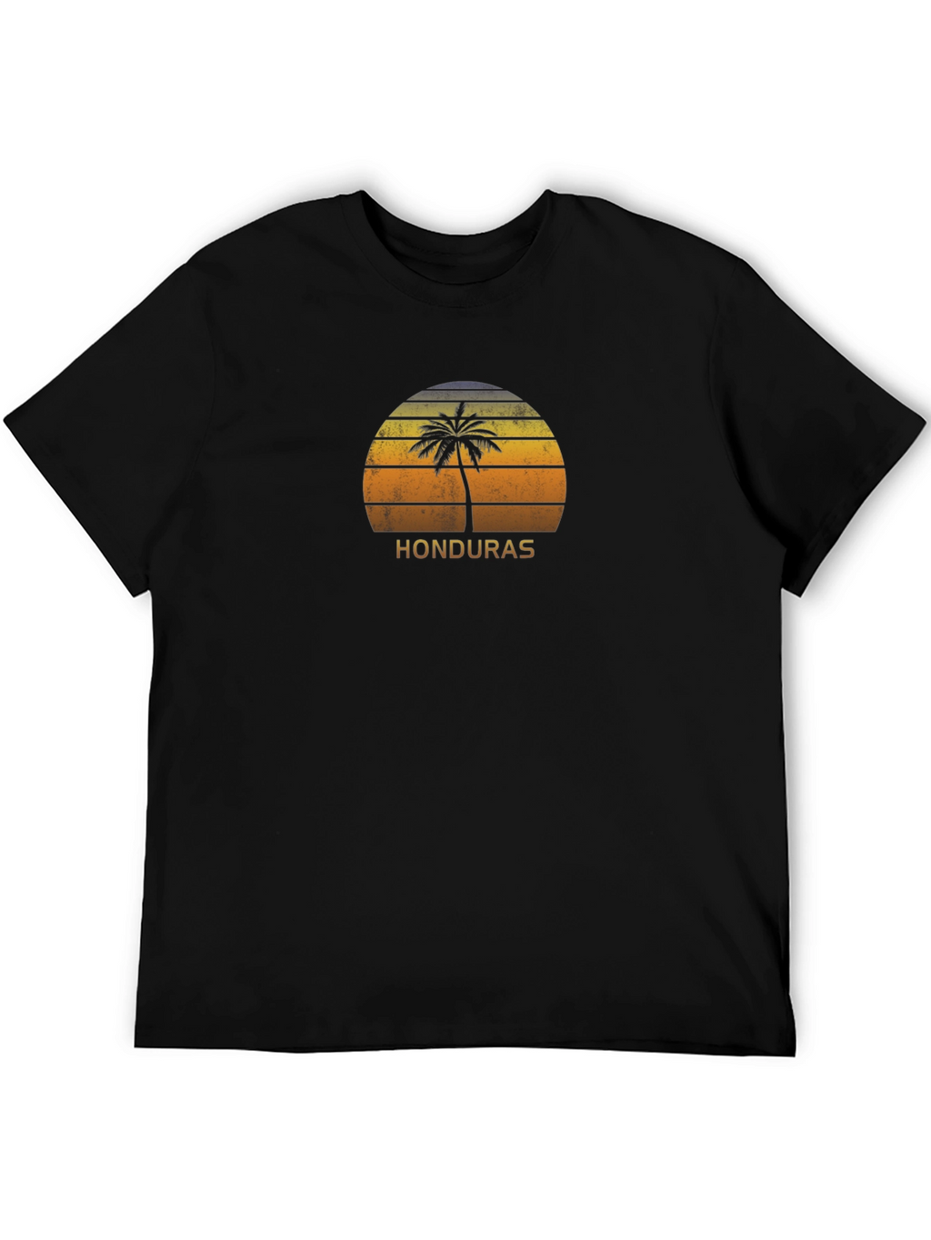 Honduras Palm Tree Sunset Graphic T-Shirt