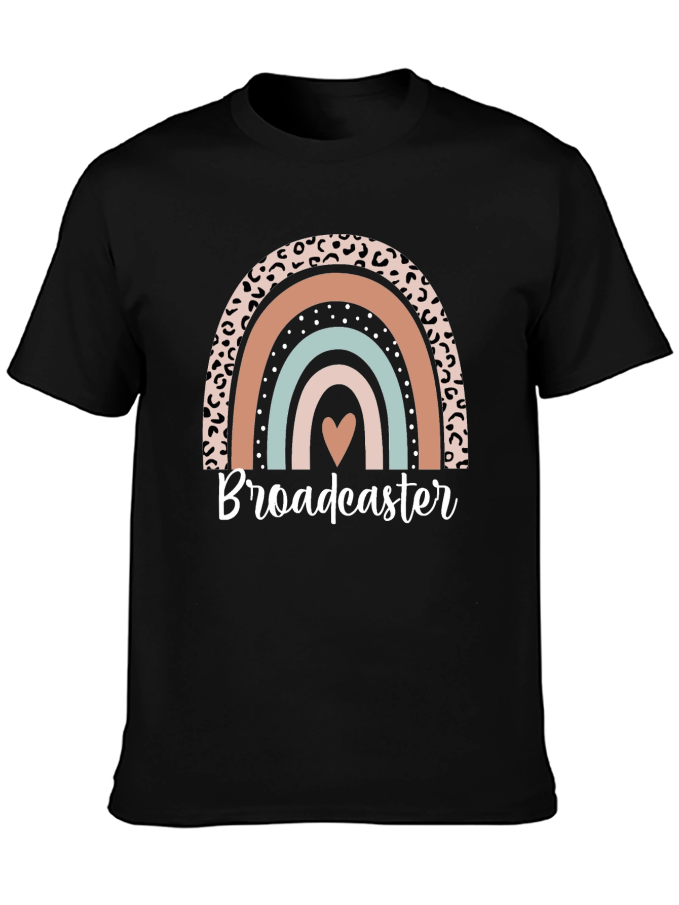 Broadcaster Rainbow Graphic Tee - Stylish Comfort