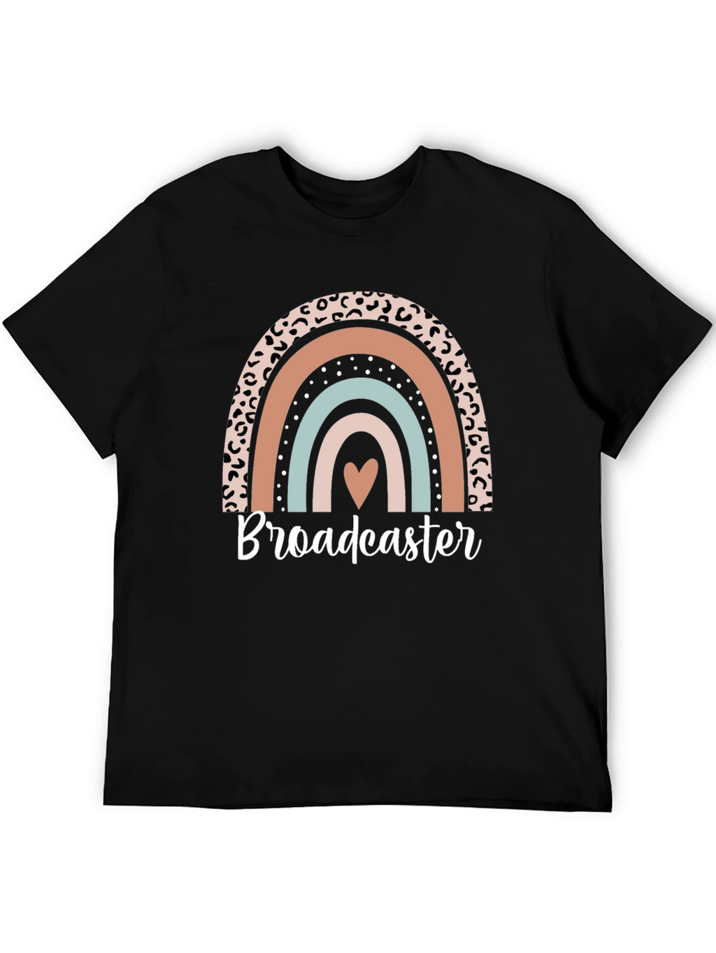 Broadcaster Rainbow Graphic Tee - Stylish Comfort