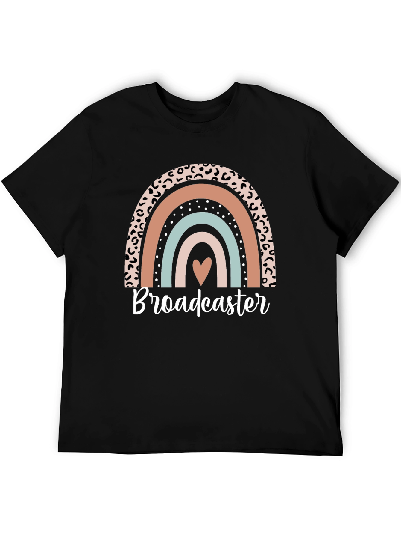 Broadcaster Rainbow Graphic Tee - Stylish Comfort