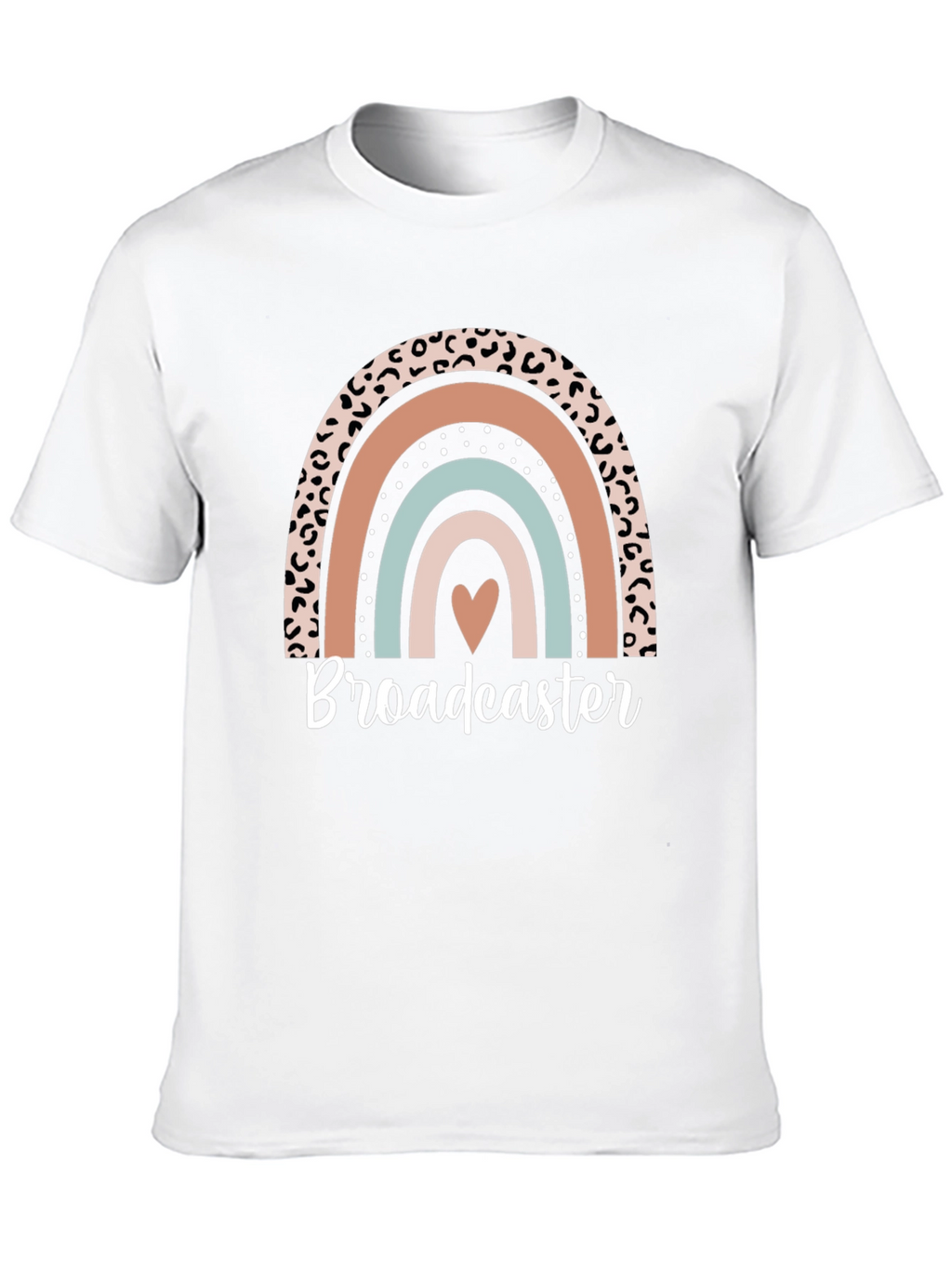 Broadcaster Rainbow Graphic Tee - Stylish Comfort