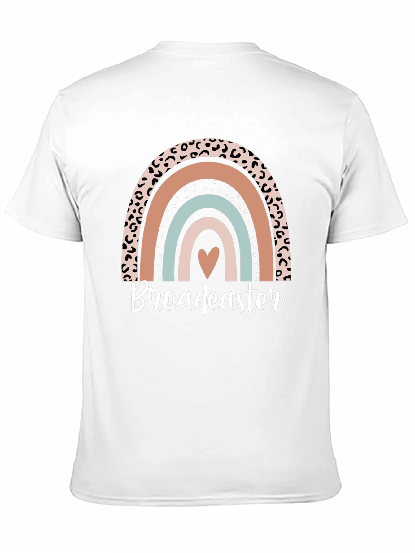 Broadcaster Rainbow Graphic Tee - Stylish Comfort