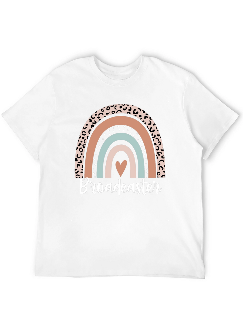 Broadcaster Rainbow Graphic Tee - Stylish Comfort