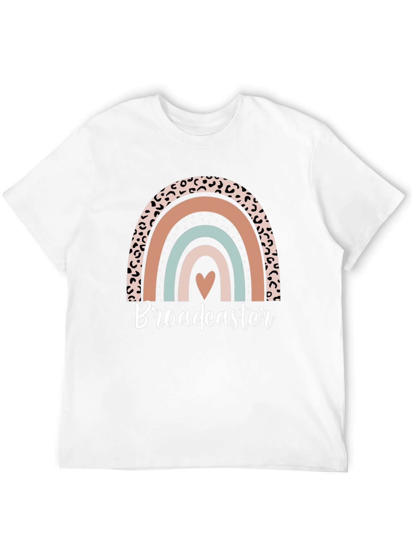 Broadcaster Rainbow Graphic Tee - Stylish Comfort