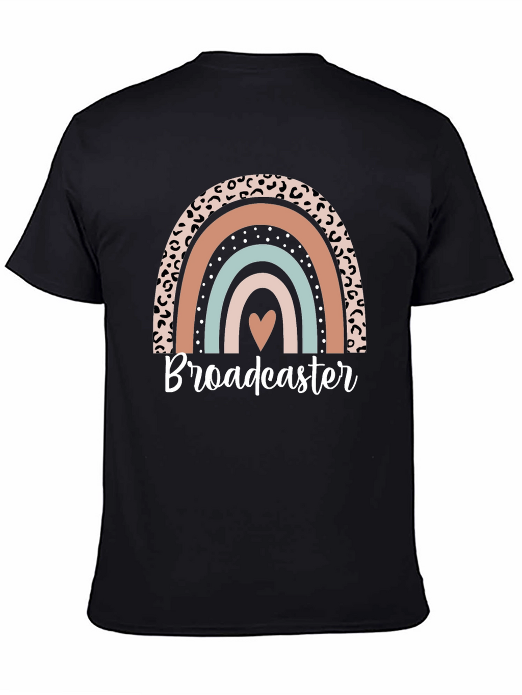 Broadcaster Rainbow Graphic Tee - Stylish Comfort