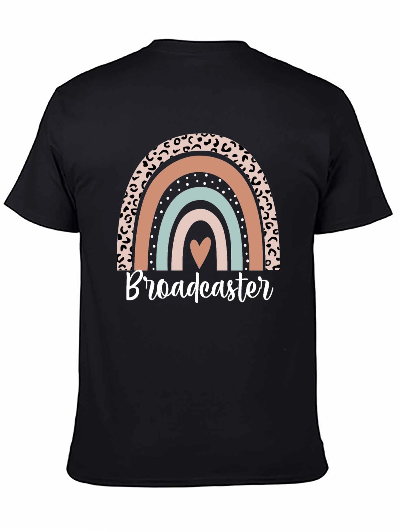 Broadcaster Rainbow Graphic Tee - Stylish Comfort