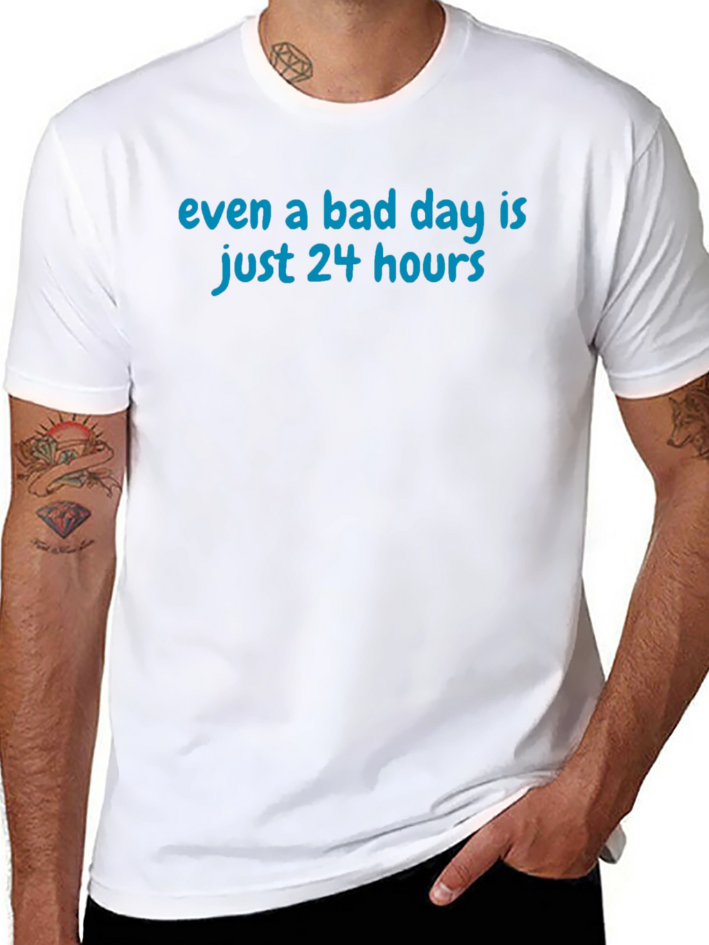 Inspirational Even A Bad Day Graphic T-Shirt
