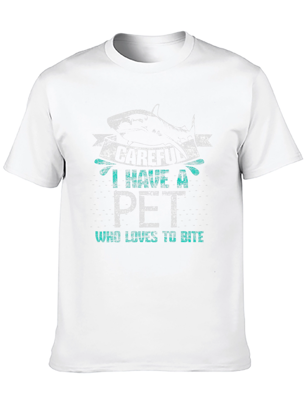 Careful Pet Shark Bite Graphic Tee