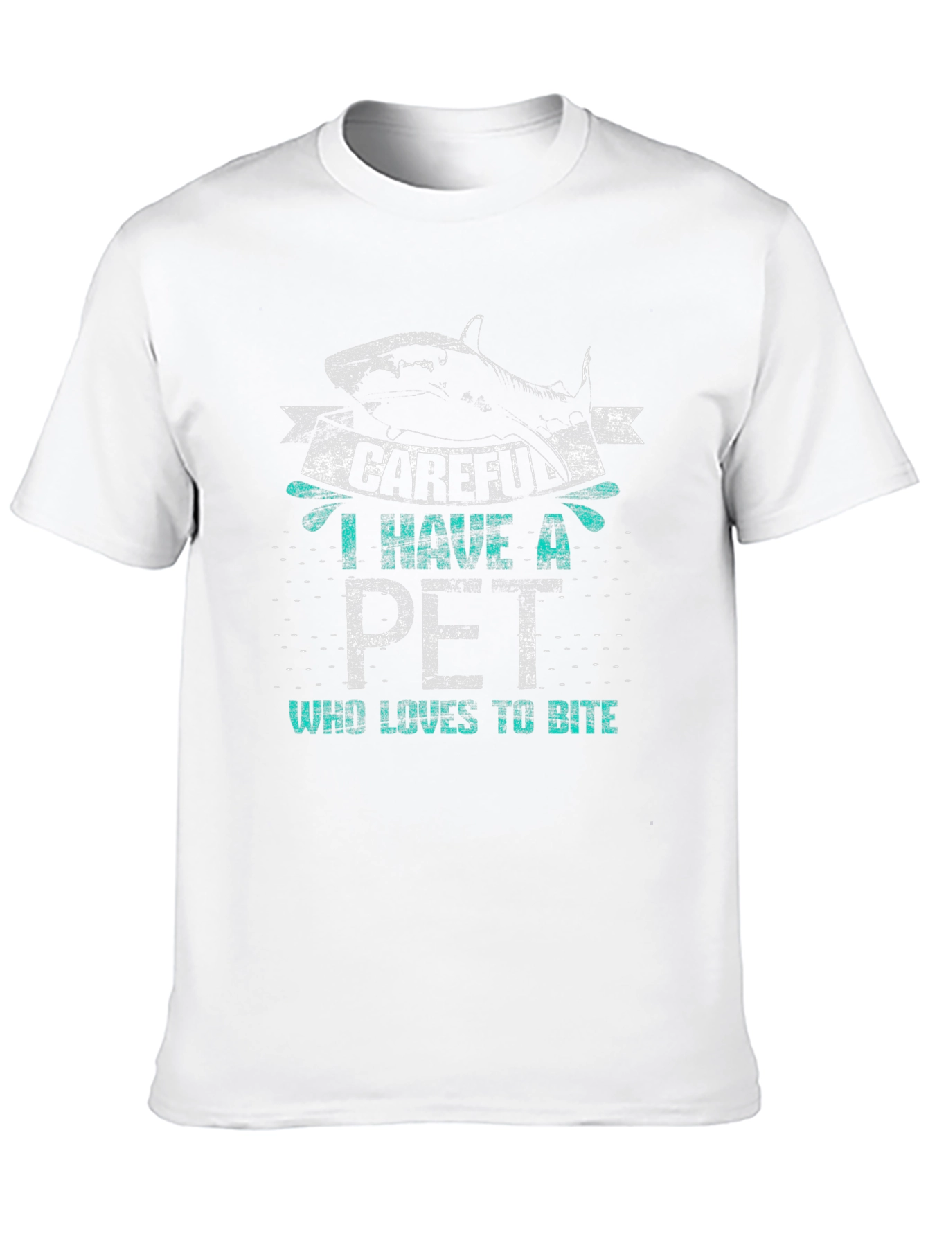 Careful Pet Shark Bite Graphic Tee