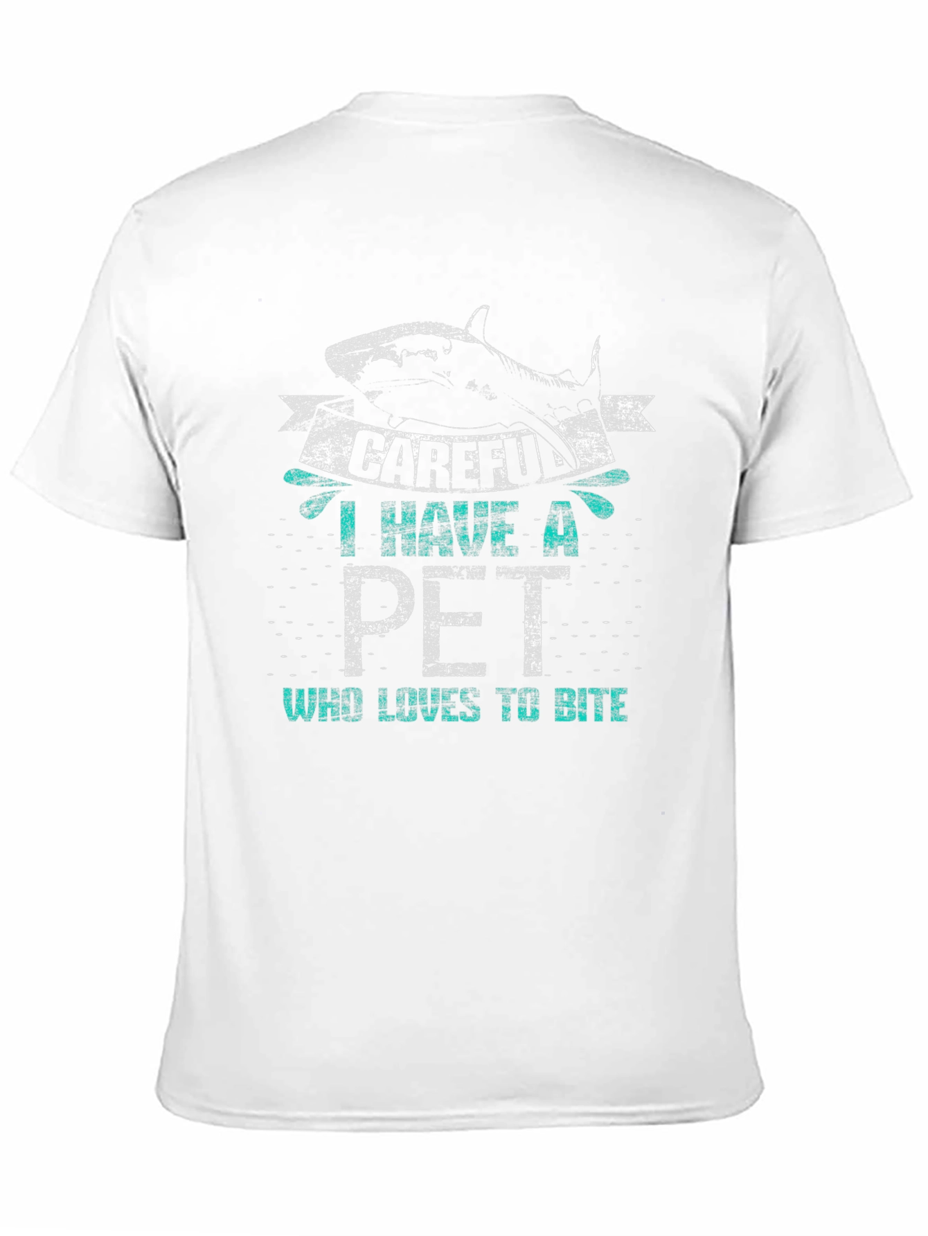 Careful Pet Shark Bite Graphic Tee