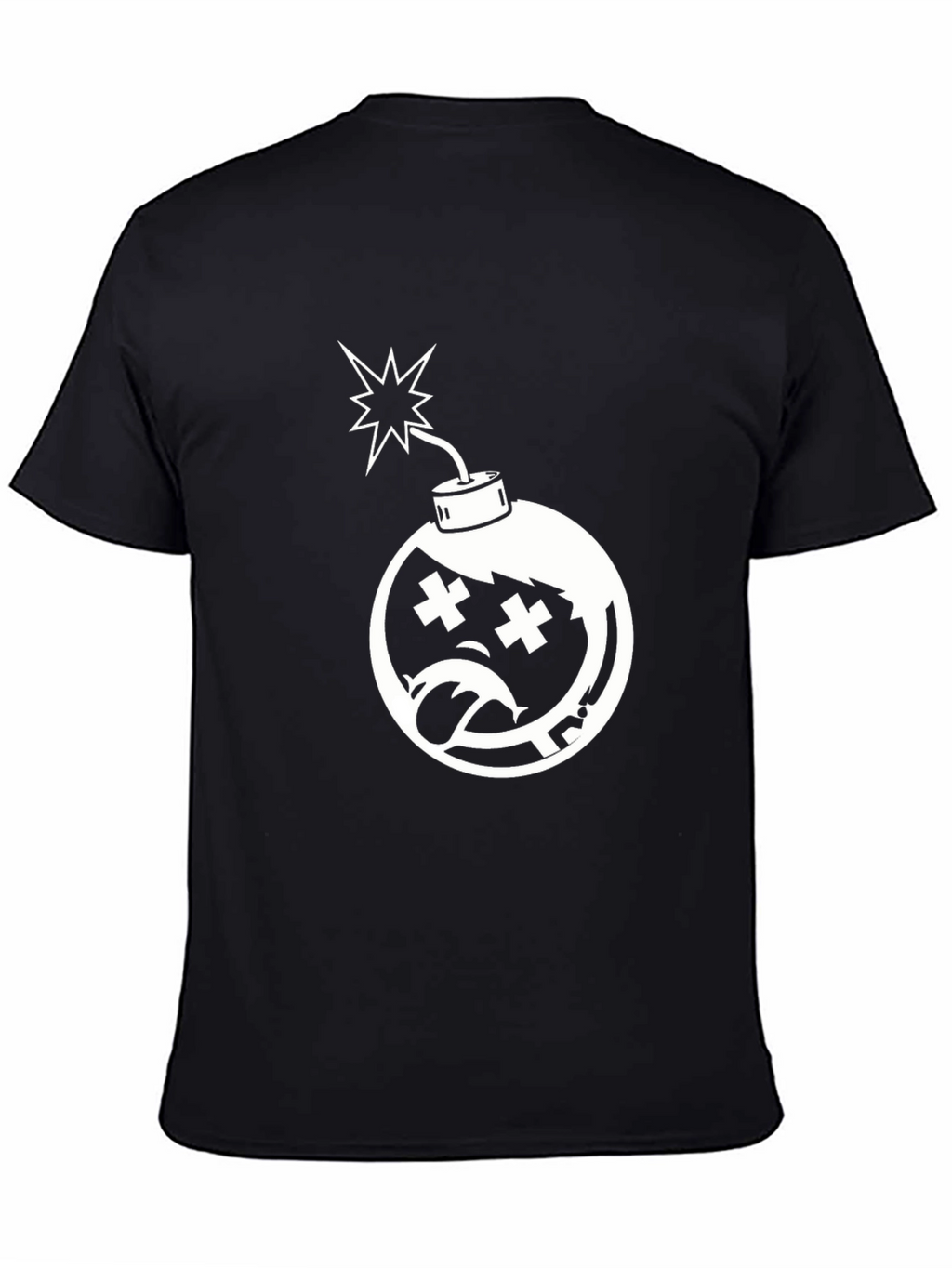 Edgy Bomb Graphic Tee - Classic Black T-Shirt