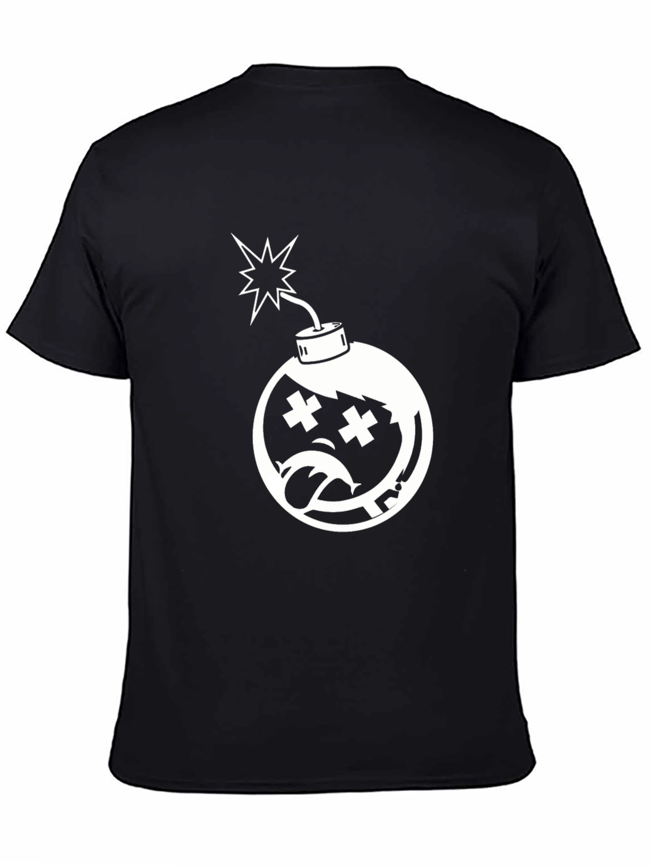 Edgy Bomb Graphic Tee - Classic Black T-Shirt