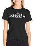 Evolution of Dog Walker T-Shirt