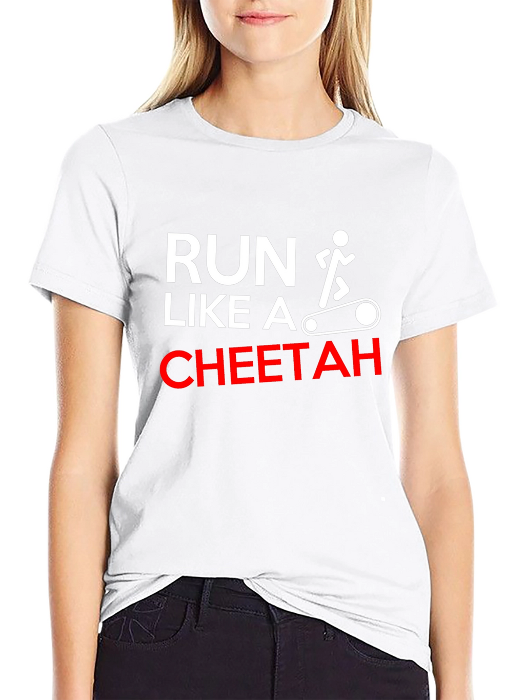Run Like A Cheetah Funny Workout T-Shirt