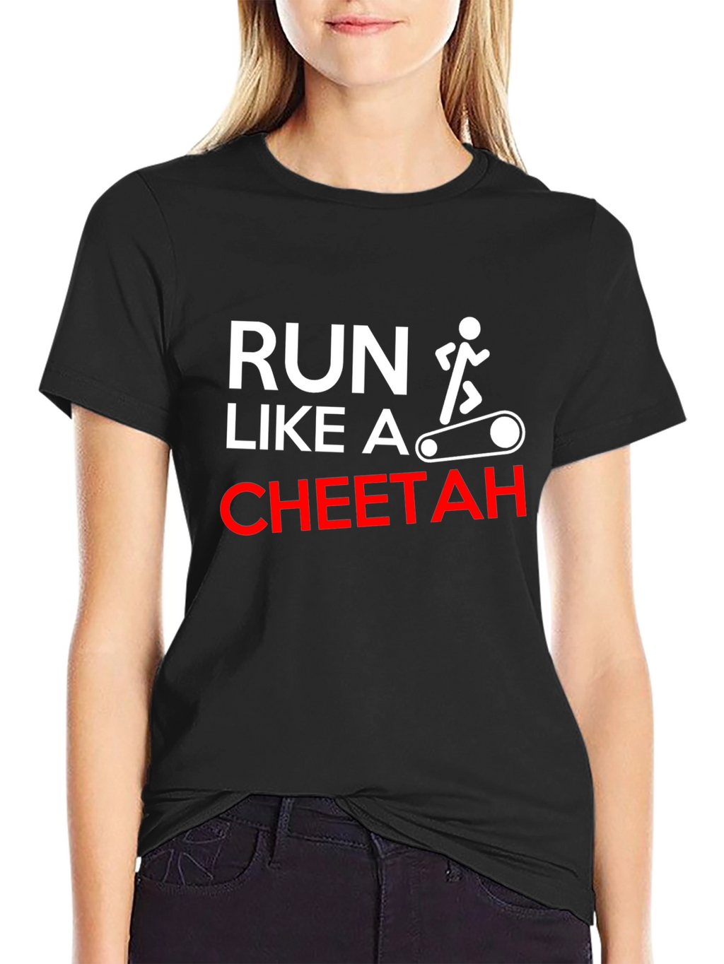 Run Like A Cheetah Funny Workout T-Shirt