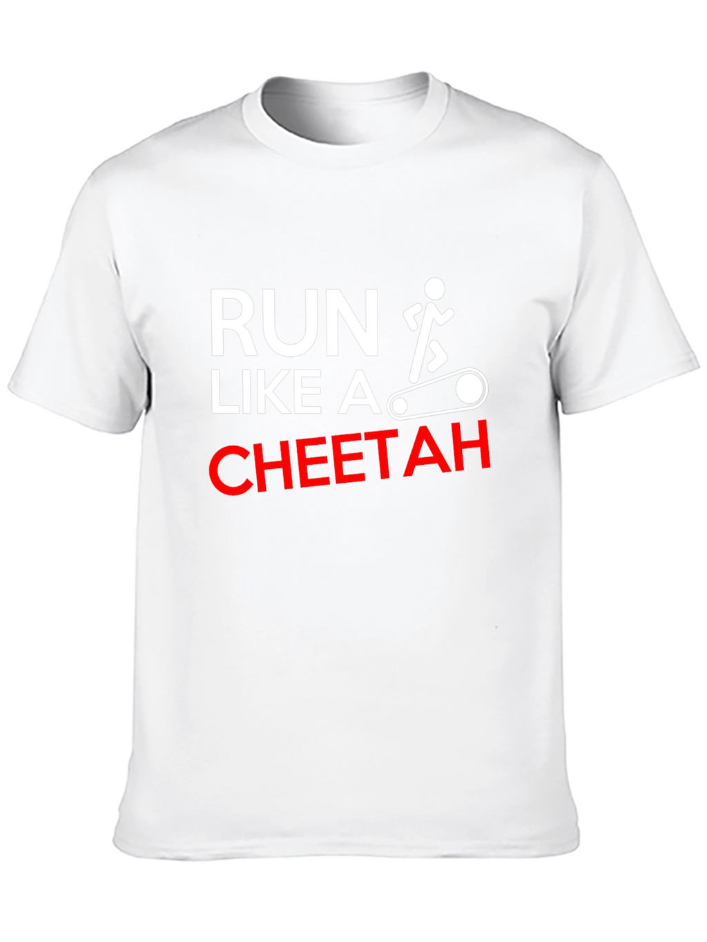 Run Like A Cheetah Funny Workout T-Shirt