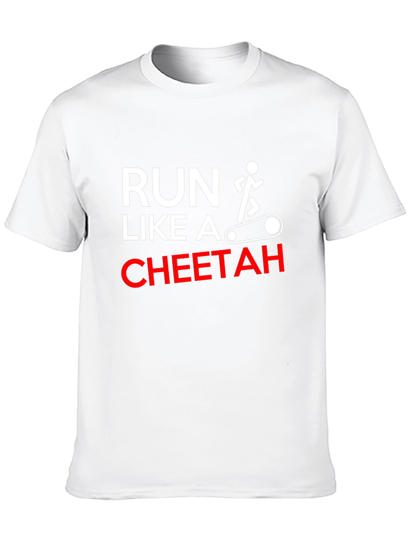 Run Like A Cheetah Funny Workout T-Shirt
