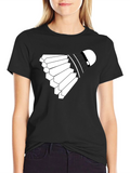 Badminton Shuttlecock Graphic Tee - Black