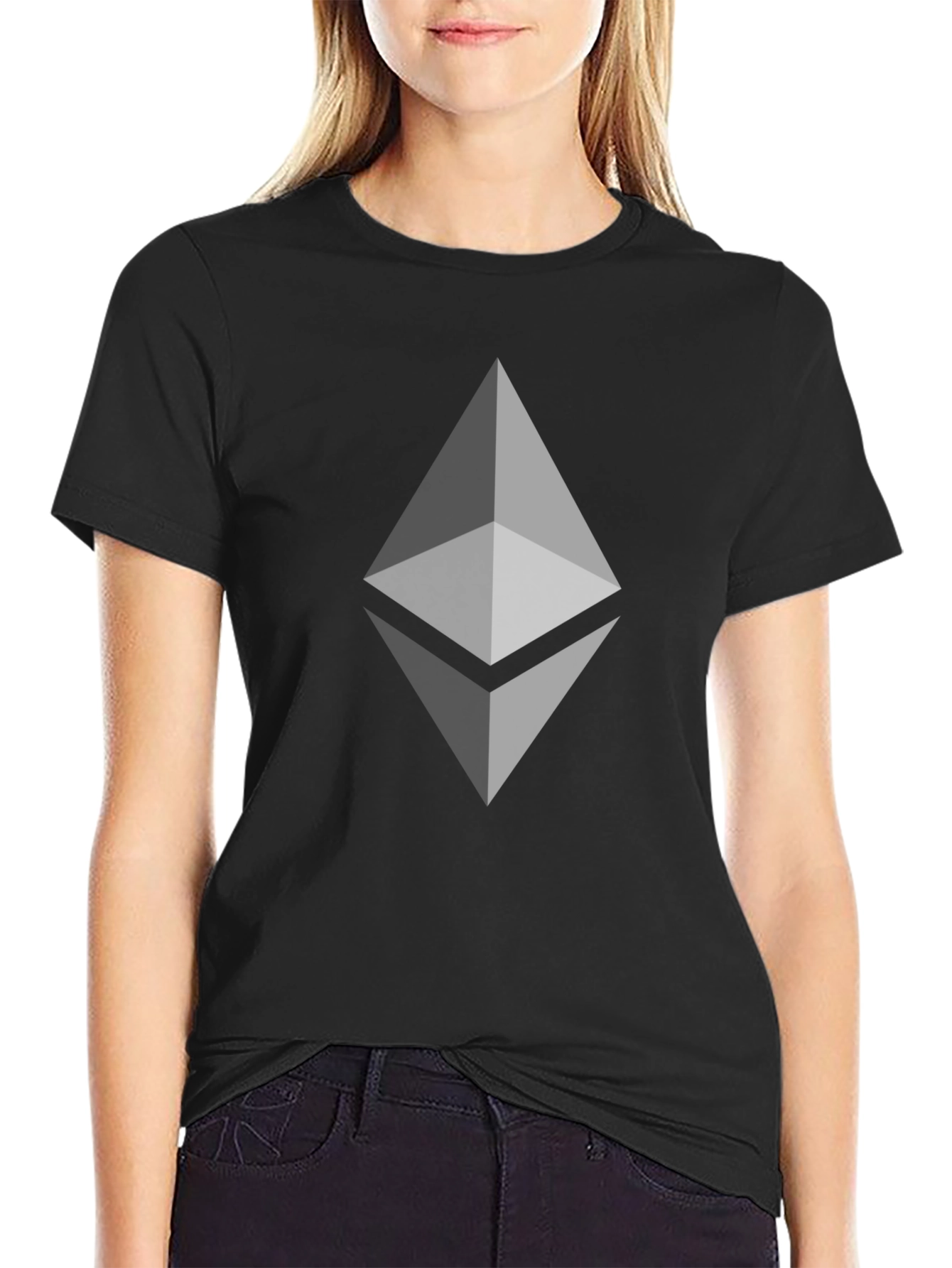 Ethereum Crypto T-Shirt - Modern Black Tee