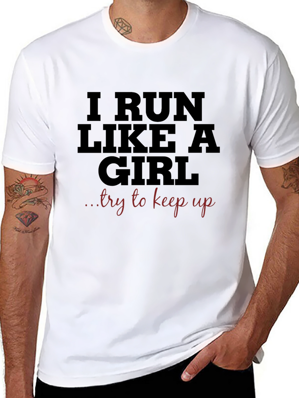 I Run Like A Girl Graphic Tee