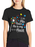 I Am His Voice Autism Awareness T-Shirt