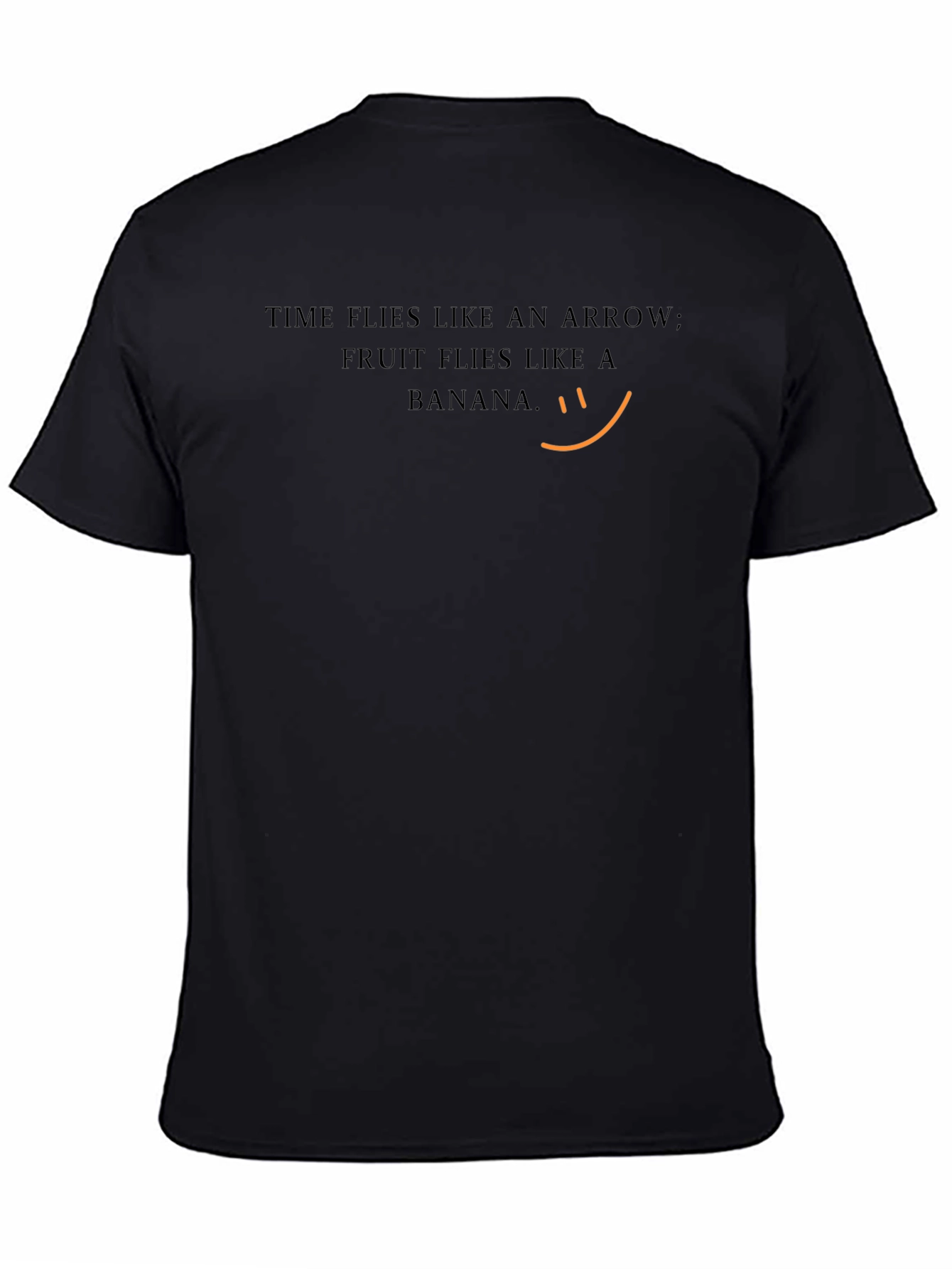 Time Flies Black T-Shirt - Funny Slogan Tee