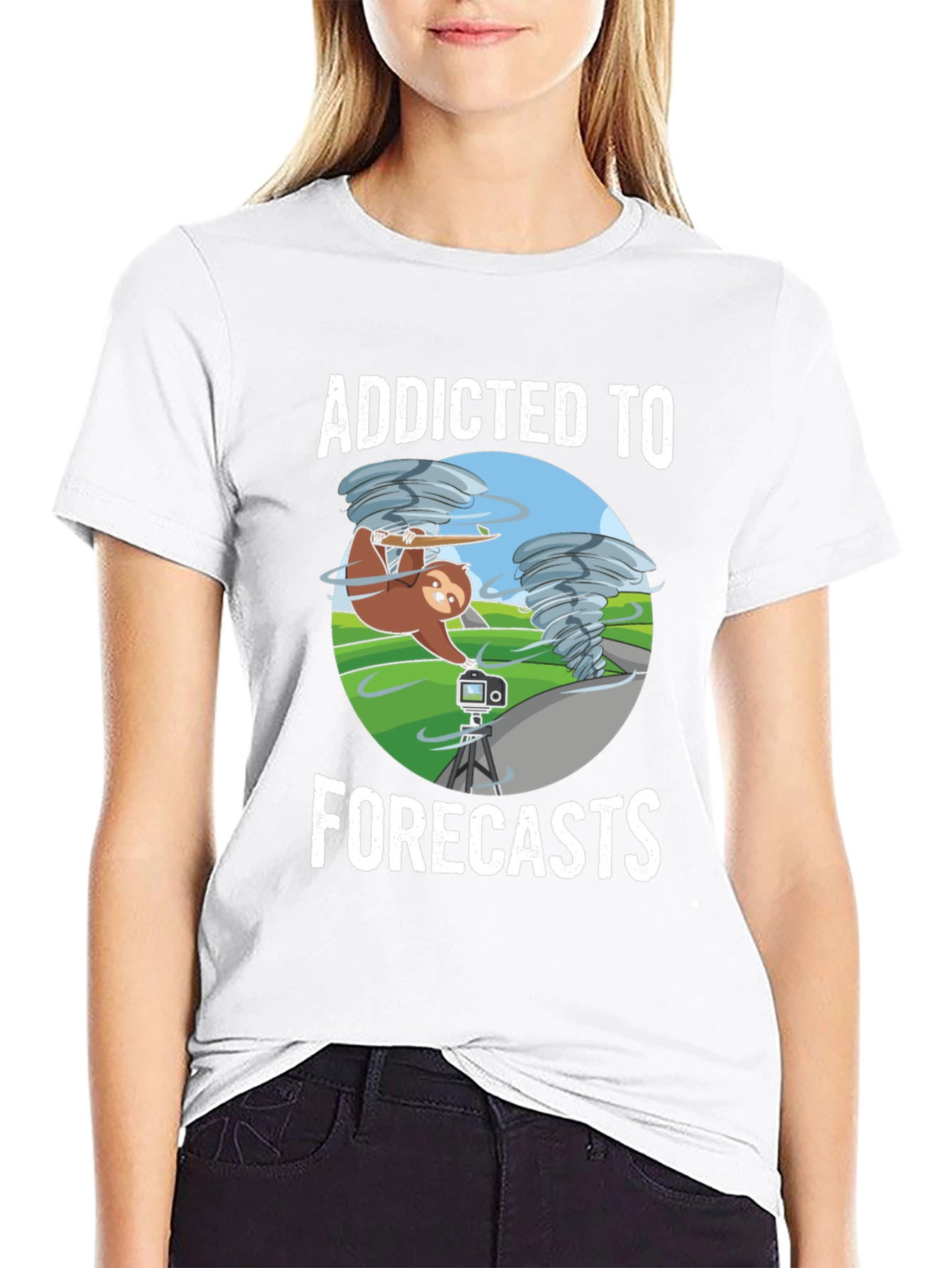 Addicted to Forecasts Sloth T-Shirt