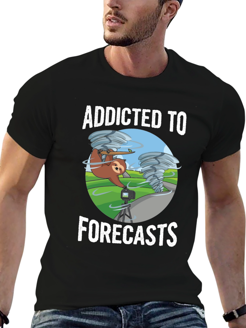 Addicted to Forecasts Sloth T-Shirt
