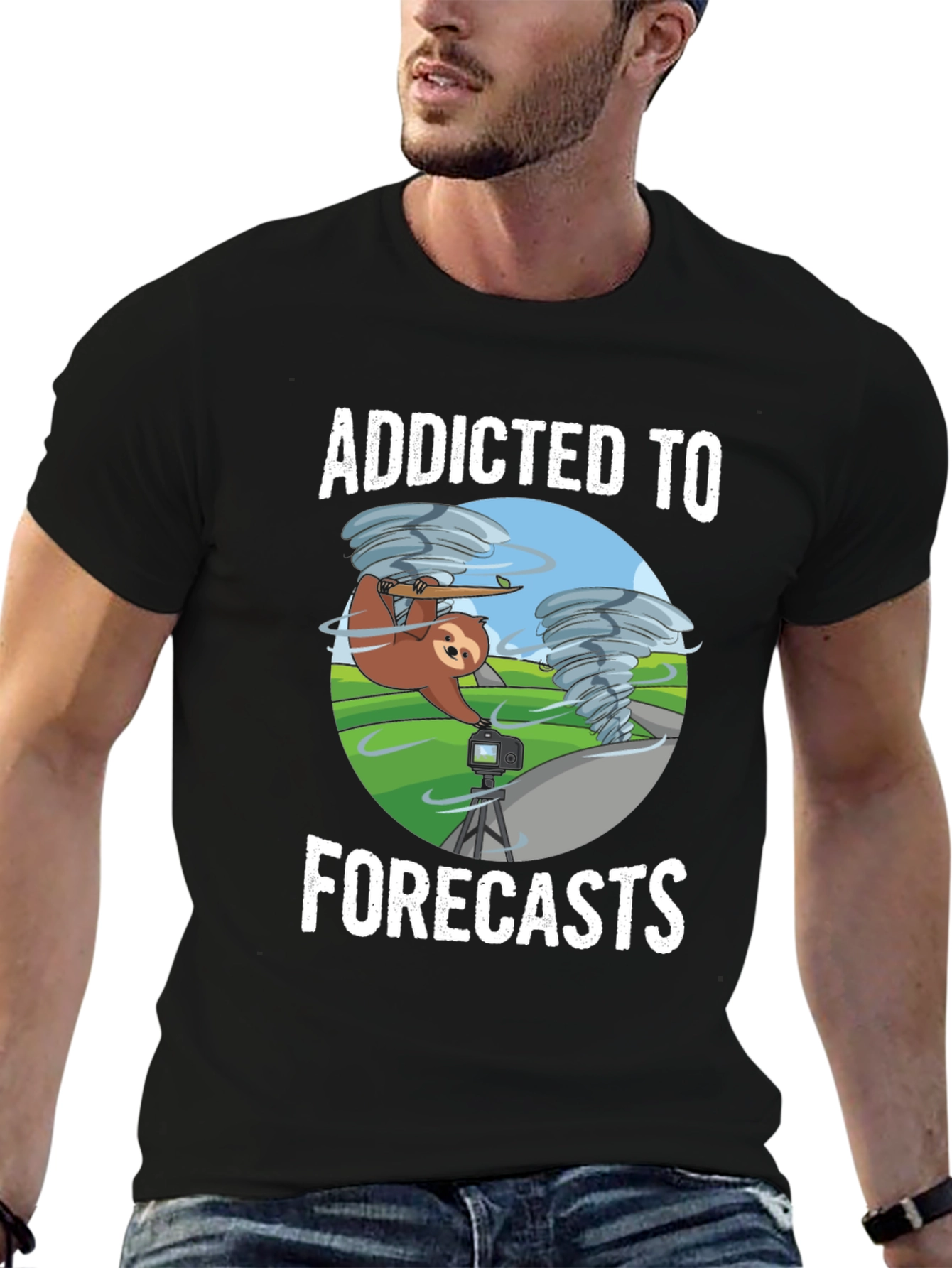 Addicted to Forecasts Sloth T-Shirt