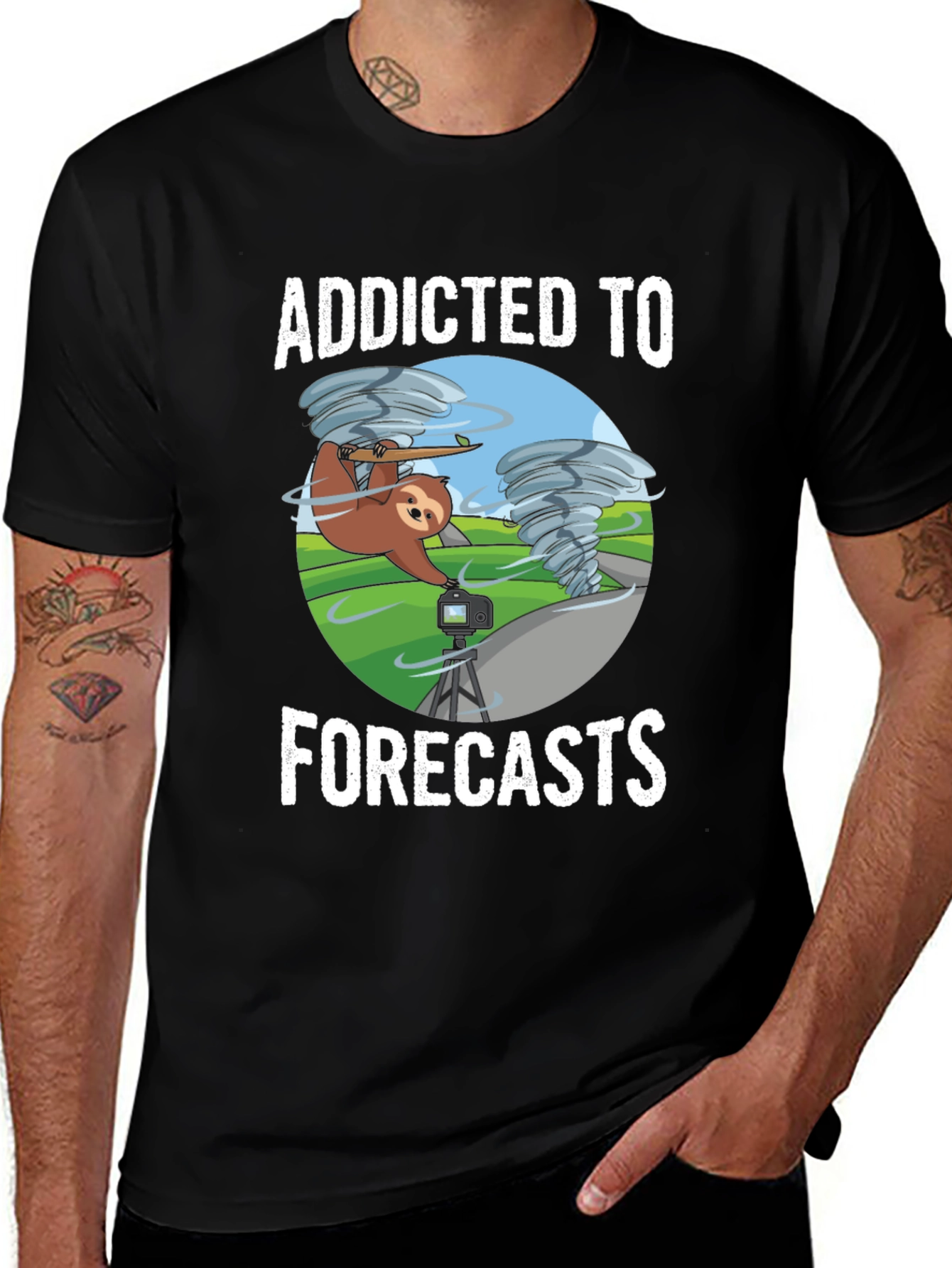 Addicted to Forecasts Sloth T-Shirt