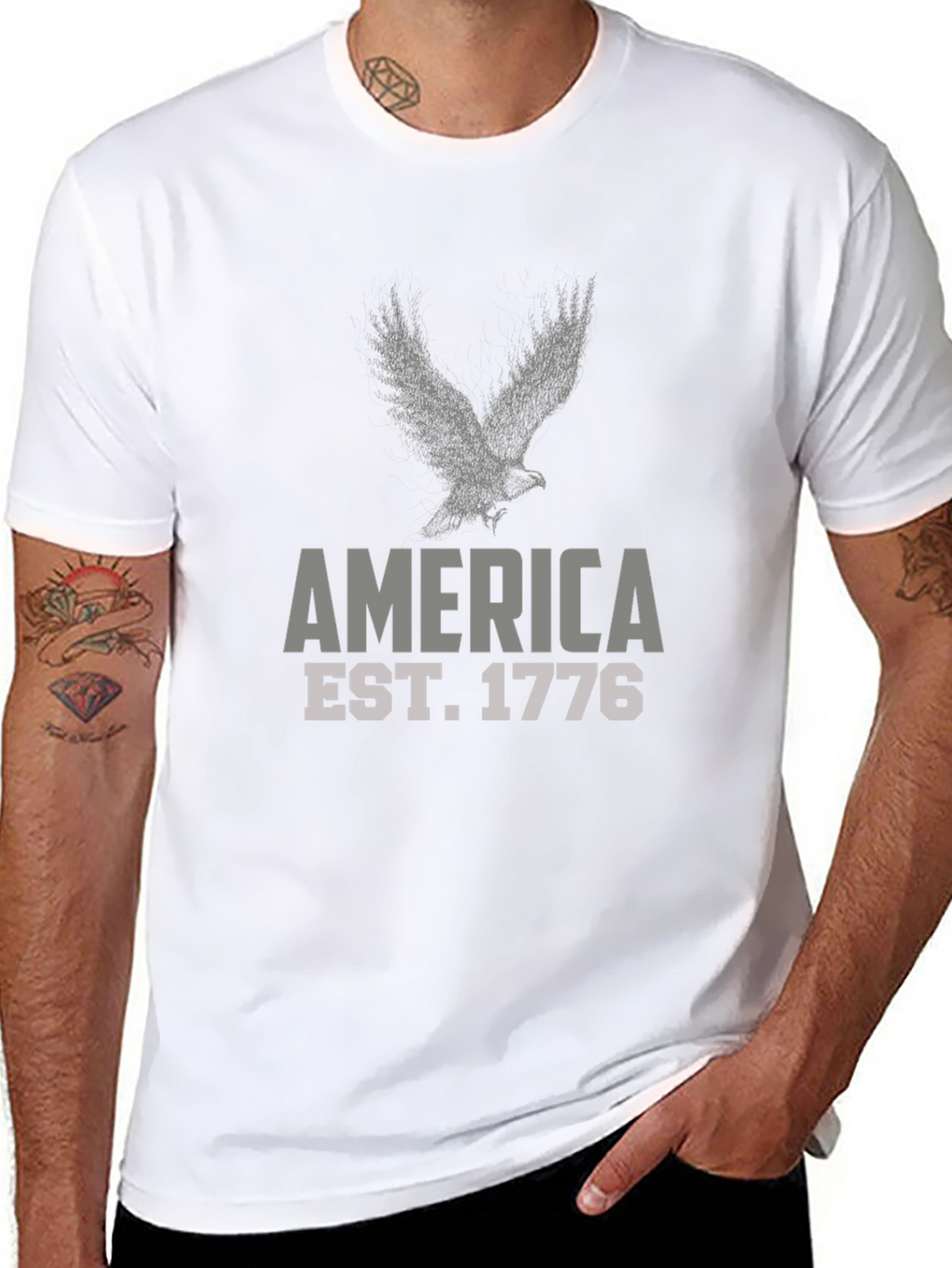 America Est. 1776 Eagle Graphic T-Shirt