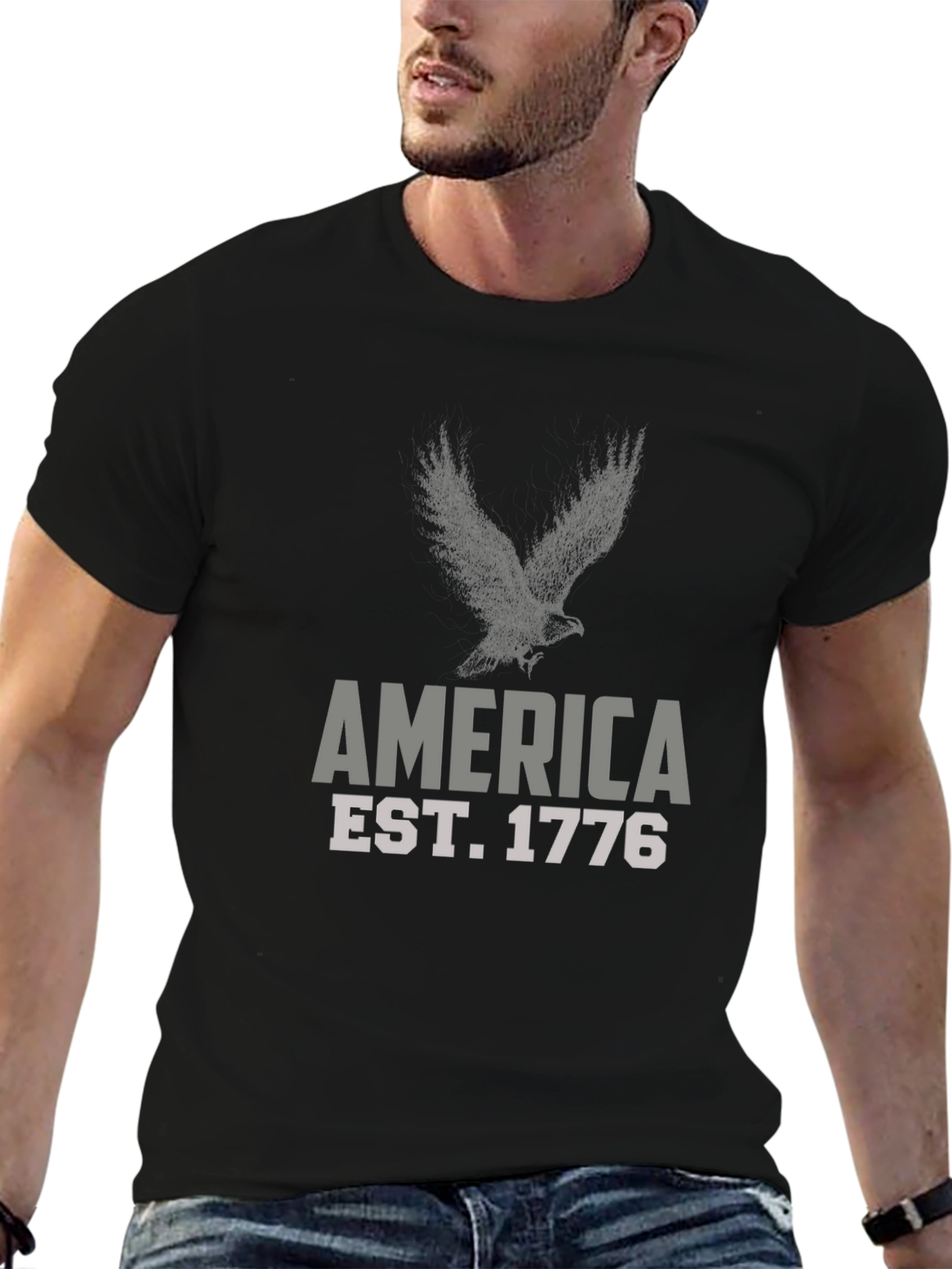 America Est. 1776 Eagle Graphic T-Shirt