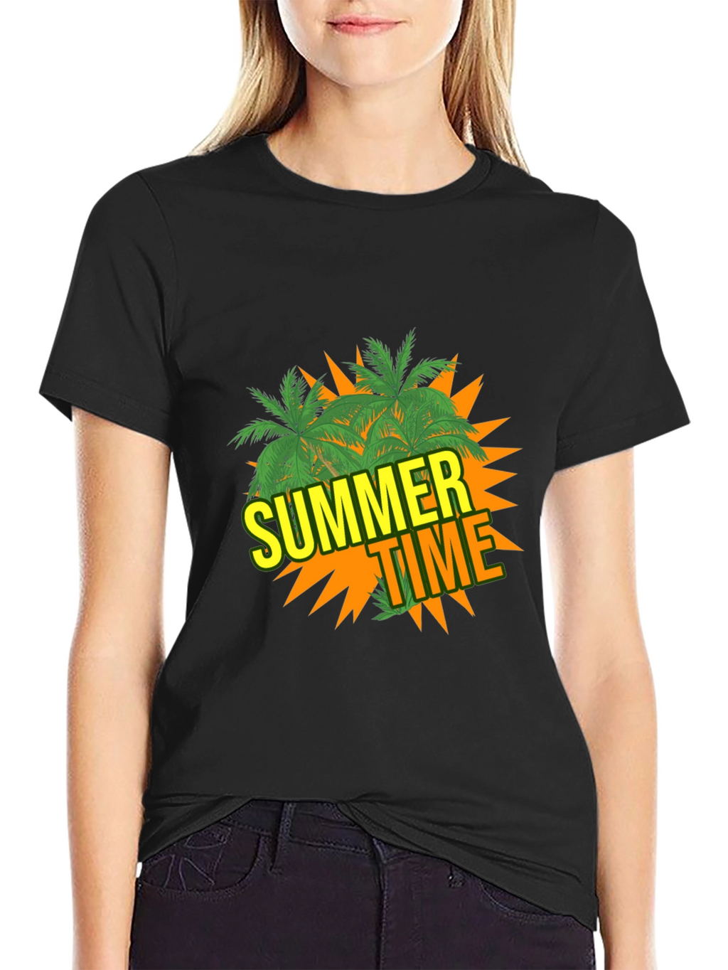 Summer Time Palm Tree Graphic Tee