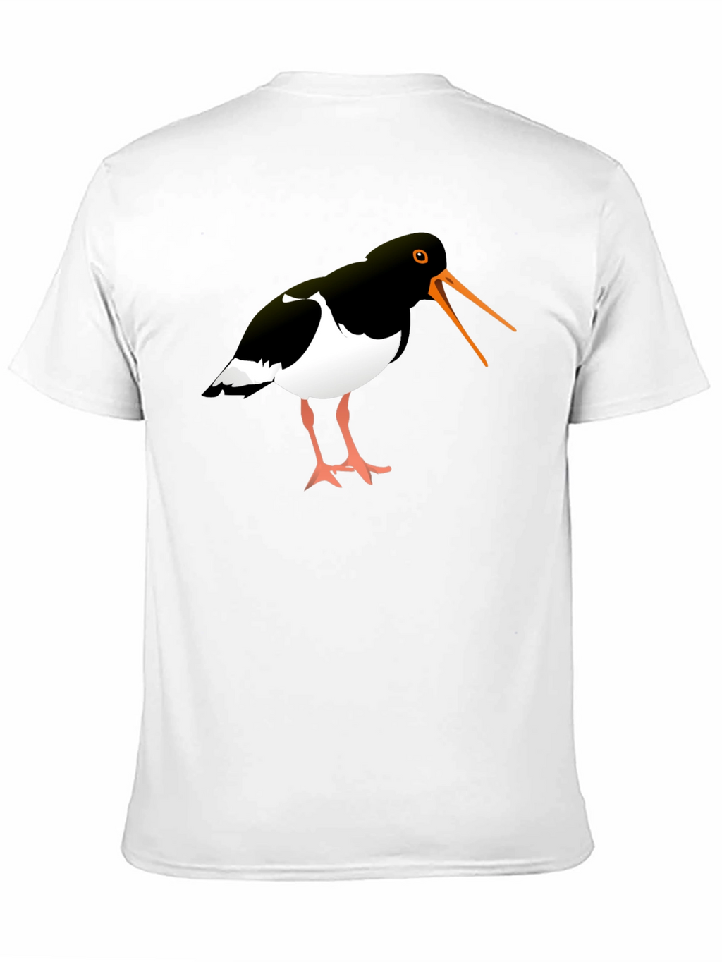Oystercatcher Bird Black Graphic Tee Shirt