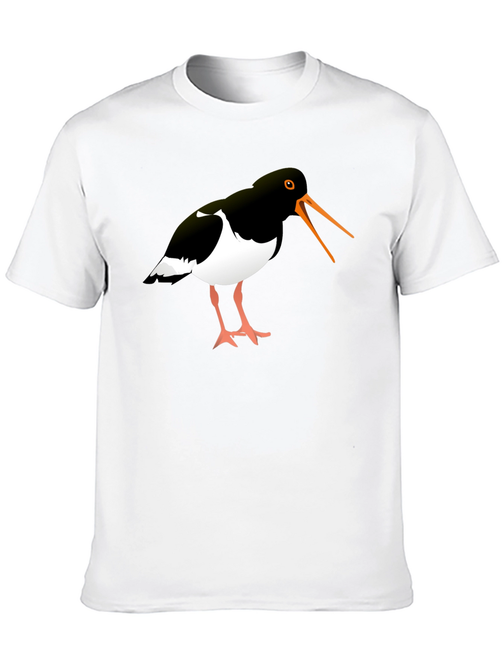Oystercatcher Bird Black Graphic Tee Shirt