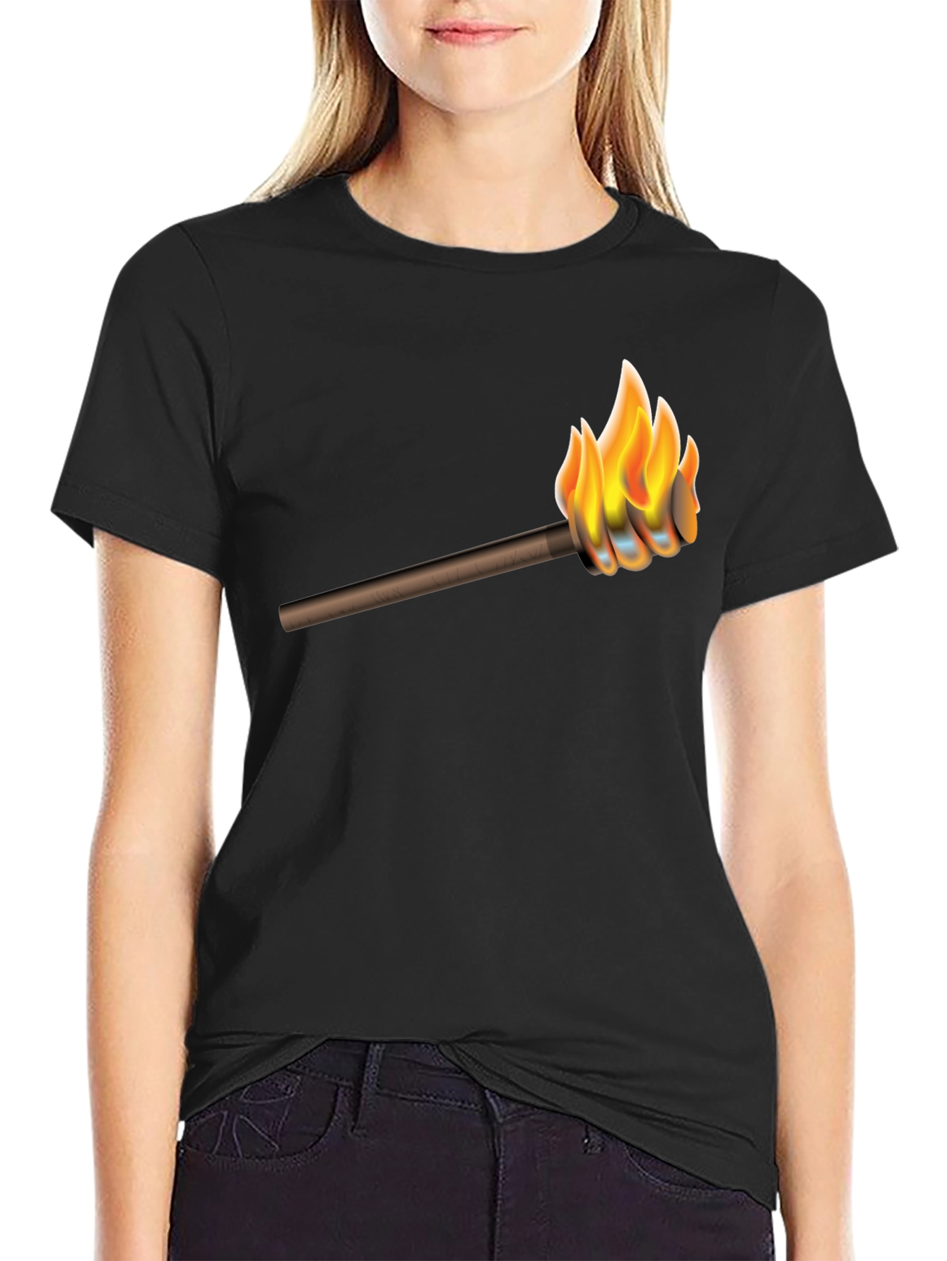 Torchbearer Graphic Tee - Mens Black T-Shirt