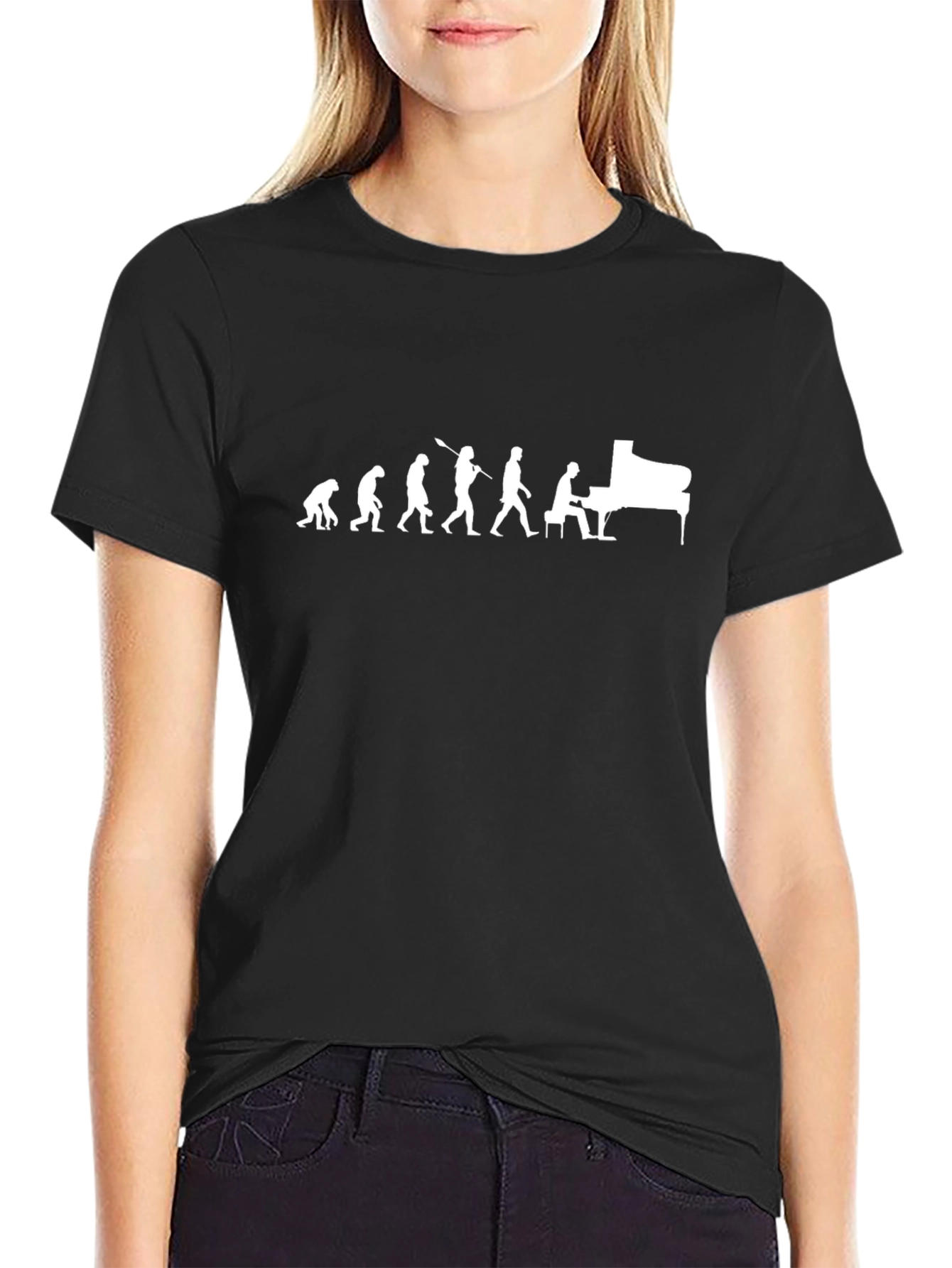 Piano Evolution Graphic T-Shirt