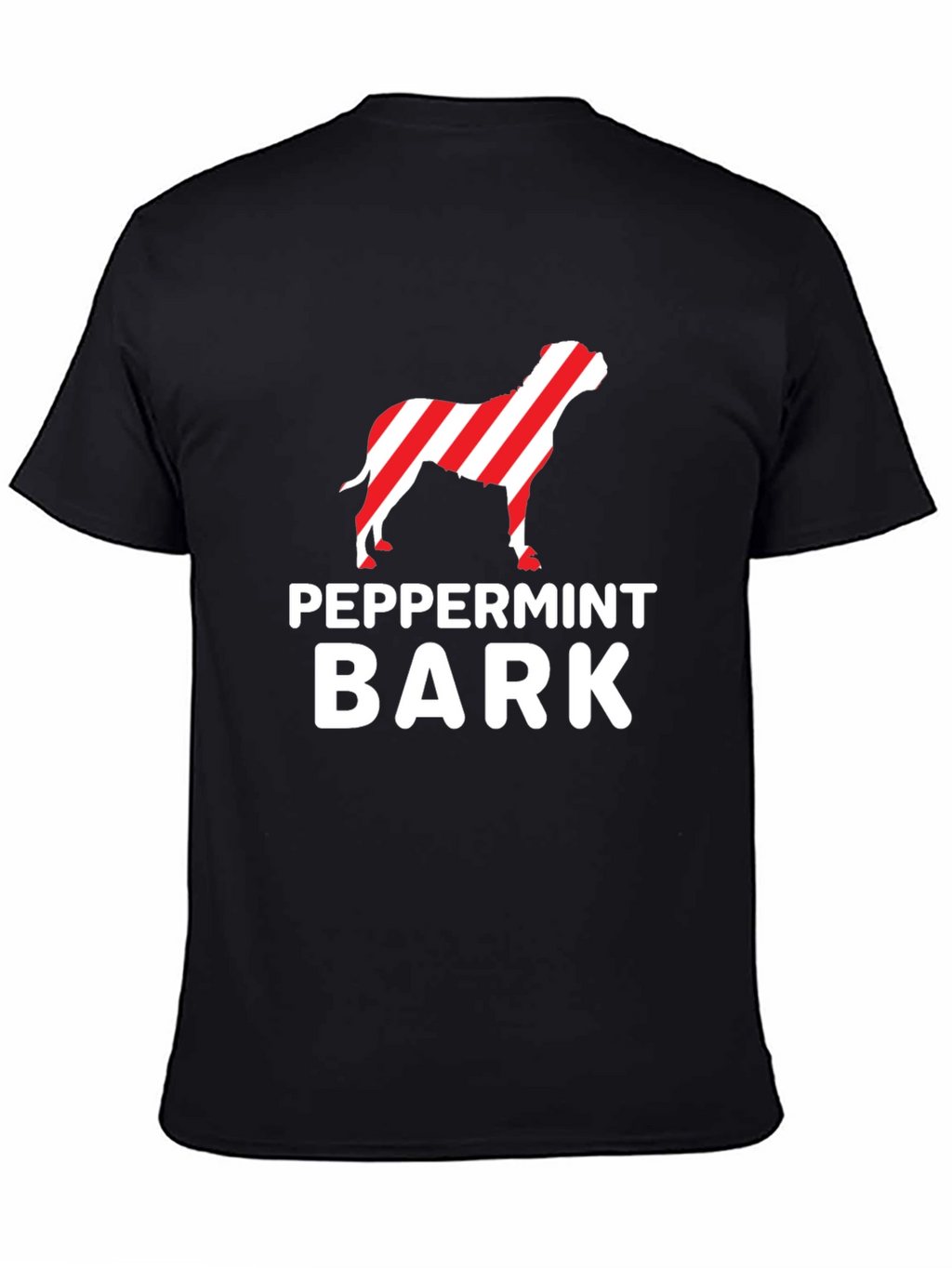 Peppermint Bark Dog T-Shirt - Christmas Holiday Tee