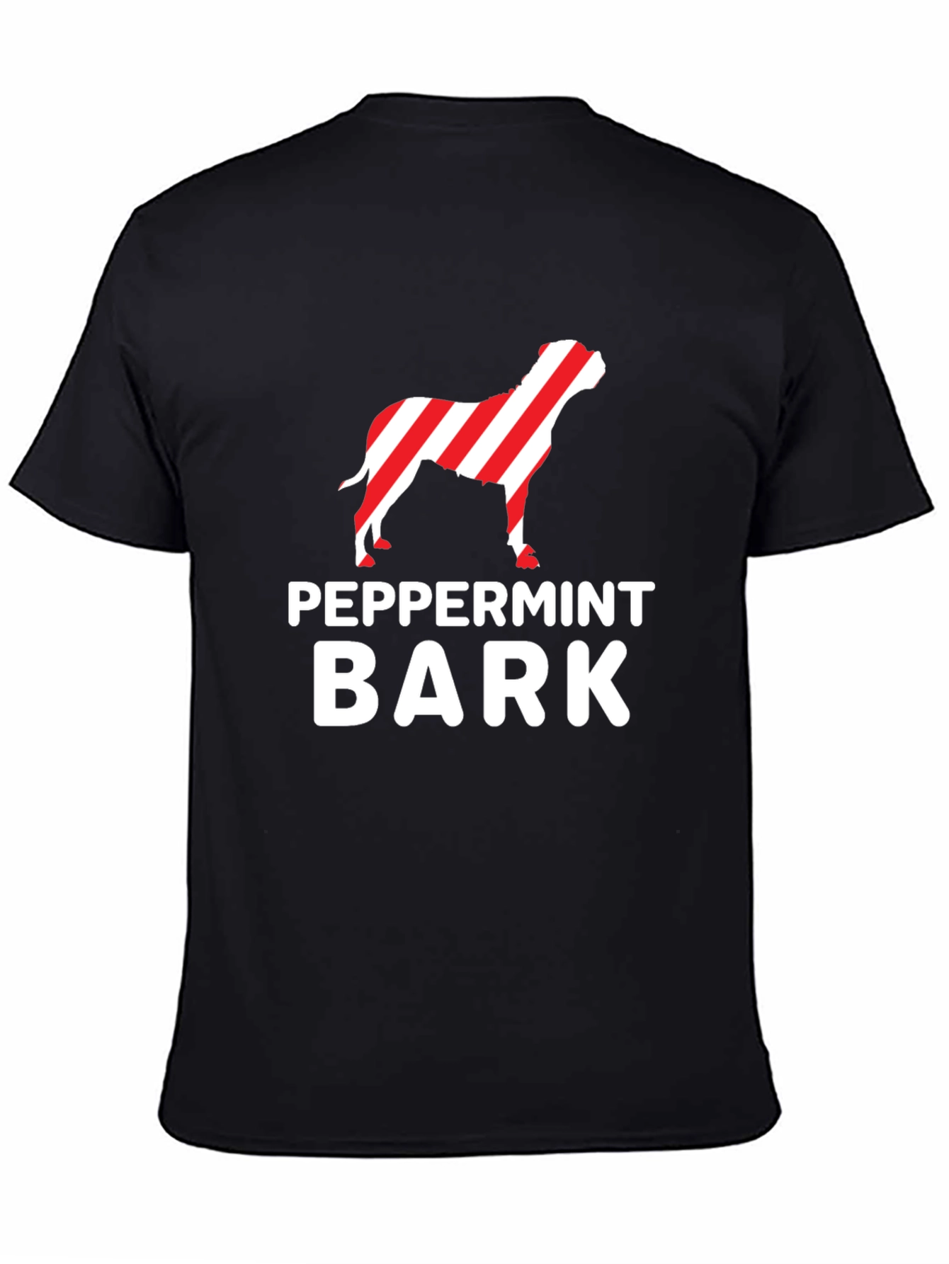 Peppermint Bark Dog T-Shirt - Christmas Holiday Tee